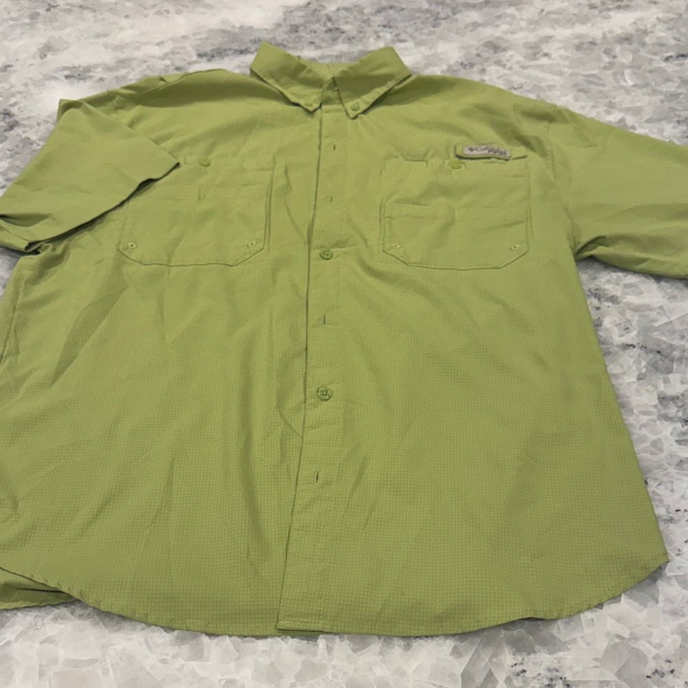 Columbia Light Sage Short Sleeve Utility Shirt
